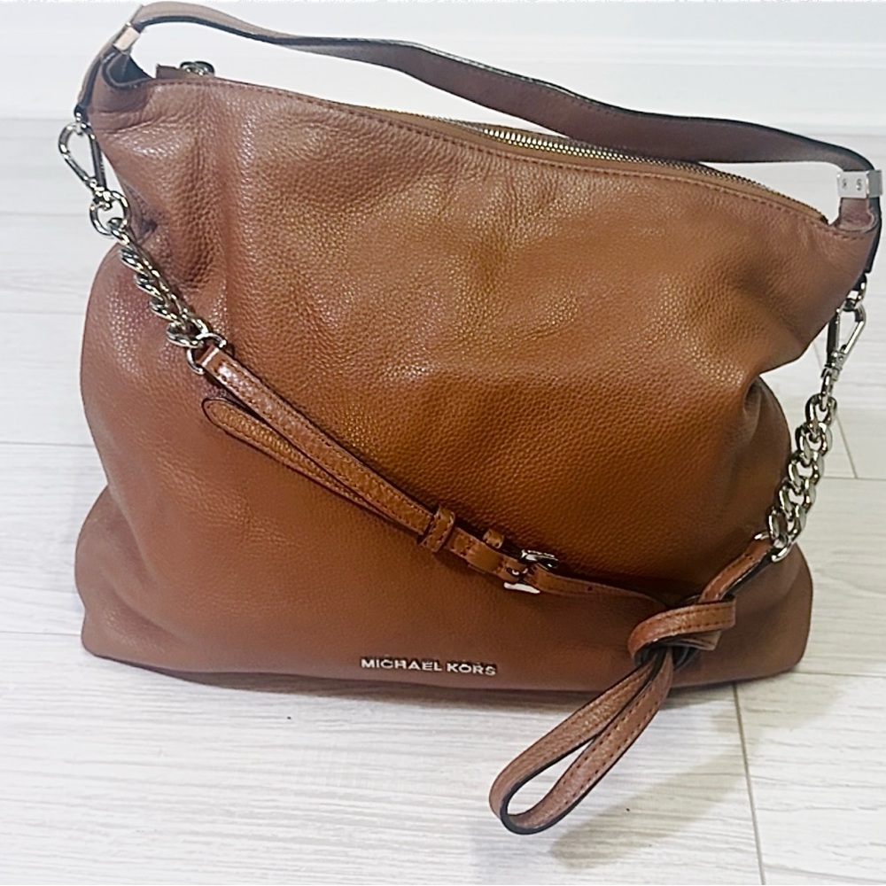 Michael Kors Brown Leather Shoulder Bag